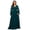 Image color--AL2866, variant on Women Plus Size Long Chiffon Dress Deep V Neck Evening Maxi Beach Dress 0XL 4XL