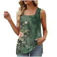 thumbnail image 2 of Xixinqiwan Women's Sleeveless Tank Tops V Neck Cute Printed Workout T Shirts Casual Loose Tunic Blouse, 2 of 5