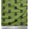 thumbnail image 1 of Soimoi Japan Crepe Satin Fabric Floral Block Printed Fabric 1 Yard 42 Inch Wide, 1 of 3