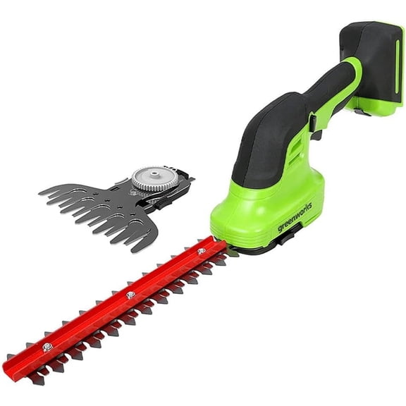 Greenworks SH24B00 Shear Shrubber, Green