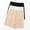 3 Colors, variant on PULLIMORE 3 Pcs Double Layers Front Crotch Safety Short Seamless Ice Silk Skirt Shorts (XL, 3 Colors)