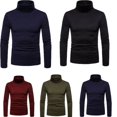 thumbnail image 7 of Douhoow Men Winter Warm Turtleneck Pullover Long Sleeve Slim Fit Jumper Tops, 7 of 7