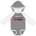 thumbnail image 3 of Inktastic I Love Trains Boys or Girls Long Sleeve Baby Bodysuit, 3 of 5