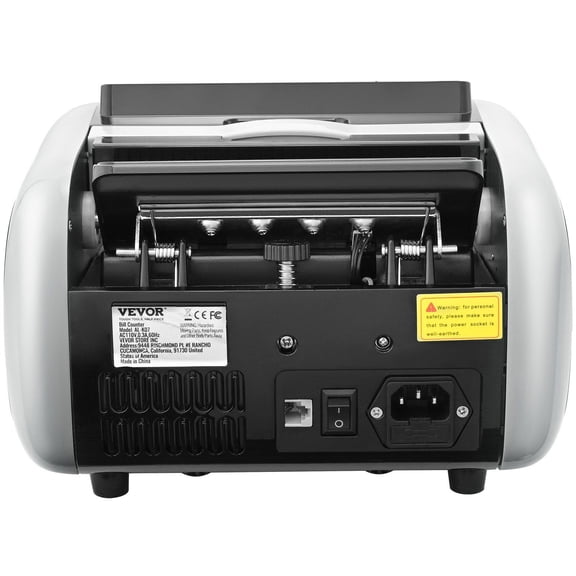 All-in-One Money Counter with UV/MG/IR/DD Anti-Fraud Technology - Processes USD & EUR, Features Large LCD   External Display for Streamlined Small Business Accounting