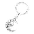 thumbnail image 4 of Dalazy Key Chain Alloy Pendant keyring gift Keyring Woman Key Holder Decor Key Ring Party Wedding Gift, D1002-Brother, 4 of 9
