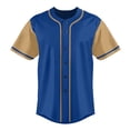 thumbnail image 3 of Baseball Short Sleeve Button Down Team Jersey Casual Button Down Shirts, 3 of 5