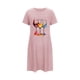 thumbnail image 4 of Camisón corto de talla grande para mujer, camisón de manga corta con estampado de pecho a la moda, camisón para mujer, 4 of 5