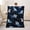 Black1, variant on Blue Striped Whale Shark Pattern Throw Blanket Soft Plush Fleece for Kids Room Decor