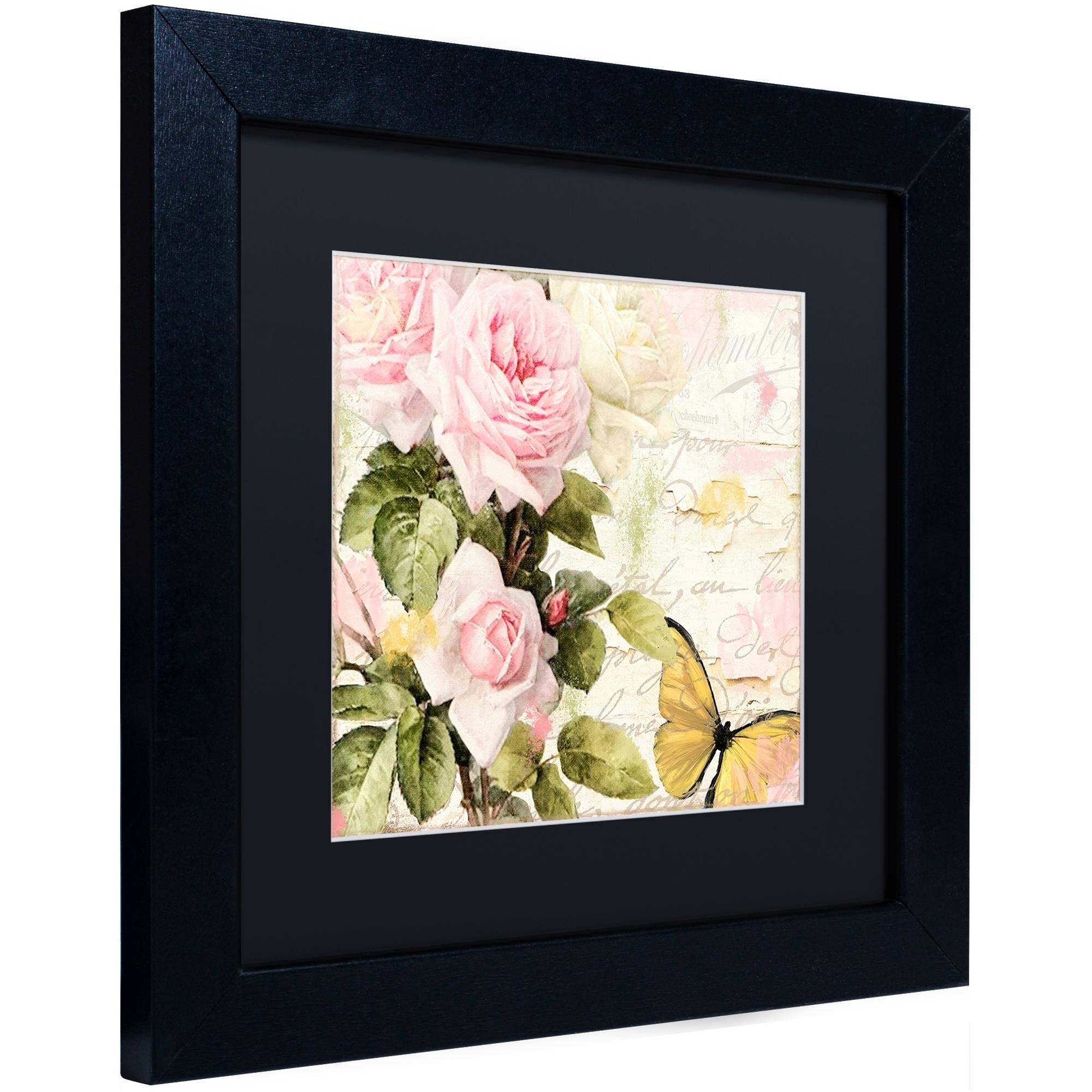 Trademark Fine Art "Florabella II" Canvas Art by Color Bakery Black Matte, Black Frame
