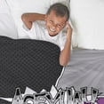 thumbnail image 3 of CafePress - Halftone Asexual Pride Typography With Flag Backgr - Soft Fleece Throw Blanket, 50"x60" for All Ages, 3 of 5
