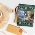 thumbnail image 4 of HELLHERO Book Covers, 11.42 x 8.66 Inch with Zipper for Book Lovers Gift Book Cover Sleeve Pouch, Book Cover Carrying Case Retro, Wolf in Mountain, 4 of 8