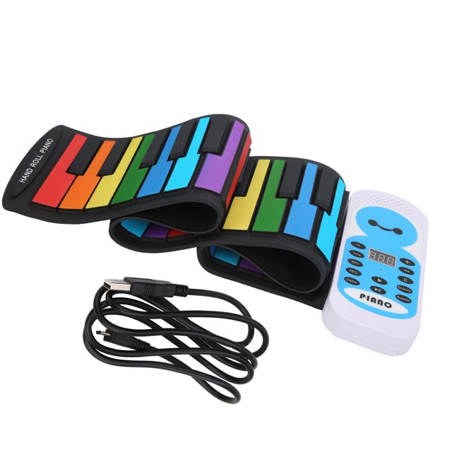 Teclado de Piano flexible NikouMX 49 teclas enrollable de Silicona