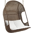 thumbnail image 3 of Modway Vantage Outdoor Patio Swing Chair With Stand in Brown White, 3 of 4