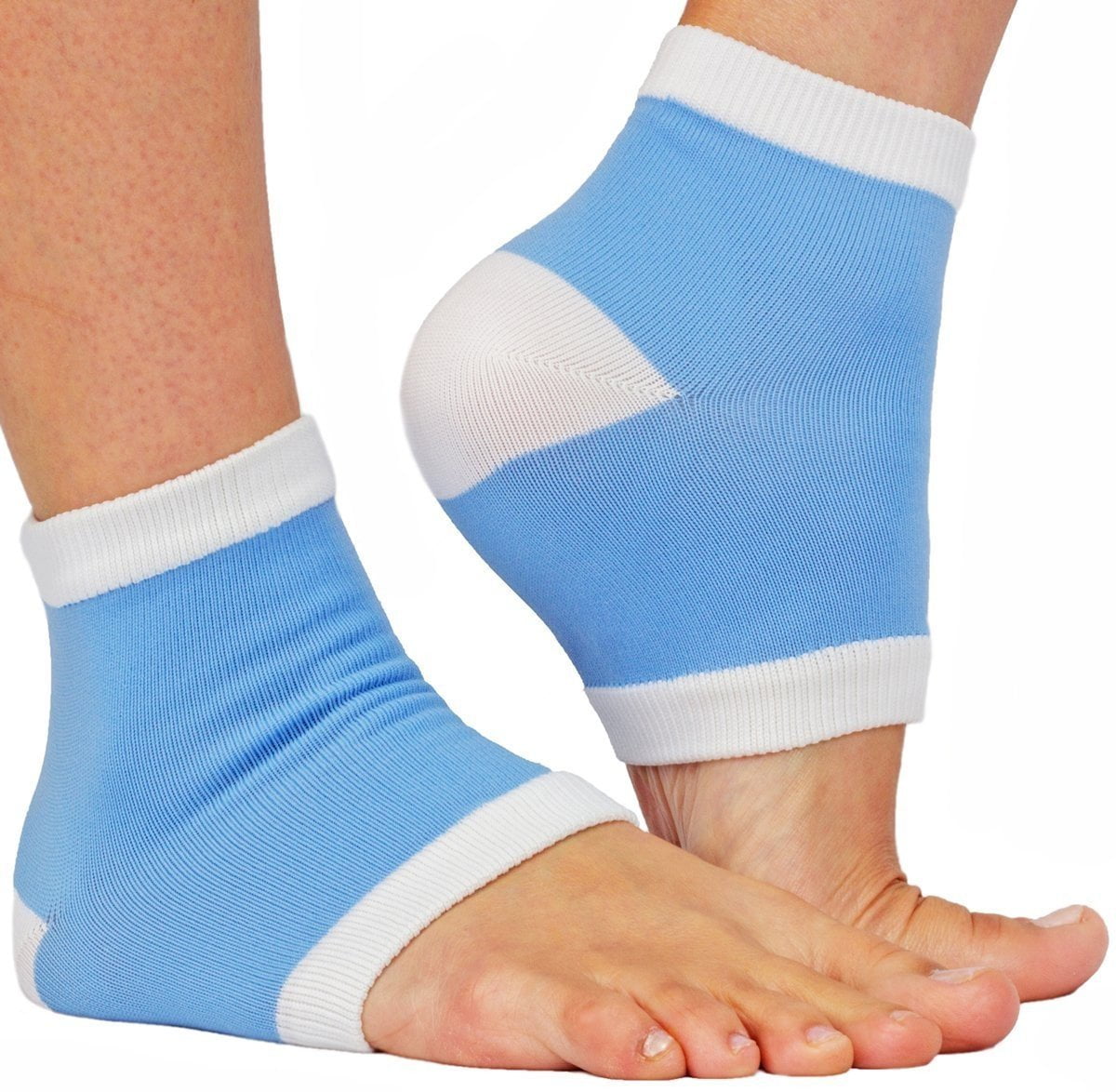 Sporty Gel Heel Socks Foot Care Dry Cracked Feet Skin Treatment Toeless