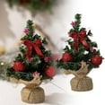 thumbnail image 6 of Mini Christmas Tree 7.87" Artificial Tabletop Xmas Tree with Linen Base - for Home, Kitchen & Dining Table Holiday Decor, 6 of 6