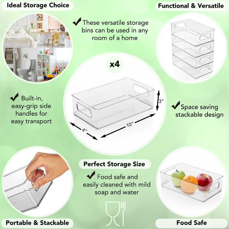Kitcheniva Clear Plastic Pantry And Fridge Storage Organizer 2