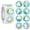 A, variant on Jiibva Cartoon Easter Rabbit Eggs Sticker Roll, 500Pcs Gift Decorative Label for Envelope Craft, B, 2.5cm