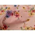 thumbnail image 4 of oneOone Cotton Poplin Peach Fabric Flower Watercolor Sewing Craft Projects Fabric Prints By Yard 56 Inch Wide, 4 of 4