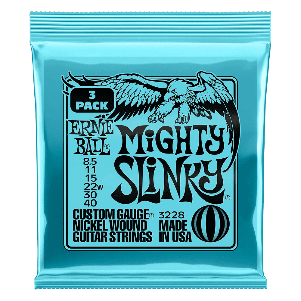 Ernie Ball Not Even Slinky 12-56 Gauge Nickel Wound Electric Guitar Strings, 3 Pack