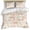 Pink, variant on 3 Piece Beige Flowers Duvet Cover Set Full Size,Microfiber Comforter/Quilt Cover with Corner Ties and 2 Pillowcases,Farmhouse Botanical Floral Green Leaves All Season Soft Bedding with Zipper Closure