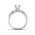 thumbnail image 3 of 2 1/4 ct Real Diamond Engagement Solitaire Ring & Matching Wedding Band 14k Gold, 3 of 4