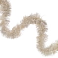 thumbnail image 6 of Northlight Shiny Tinsel Two-Tone Christmas Garland - 18' x 3" - Champagne Silver, 6 of 7
