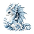 thumbnail image 2 of Ice Dragon DIY Patchwork Sewing Kit, Fantasy Animal Craft Set with Pre-Cut Fabric & Instructions, All Supplies Included for Beginners, 2 of 6