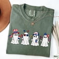 thumbnail image 3 of VibeNest Studio Unisex Patriotic Summerween Ghosts 4th of July Summer Halloween Graphic T-Shirt, 3 of 8