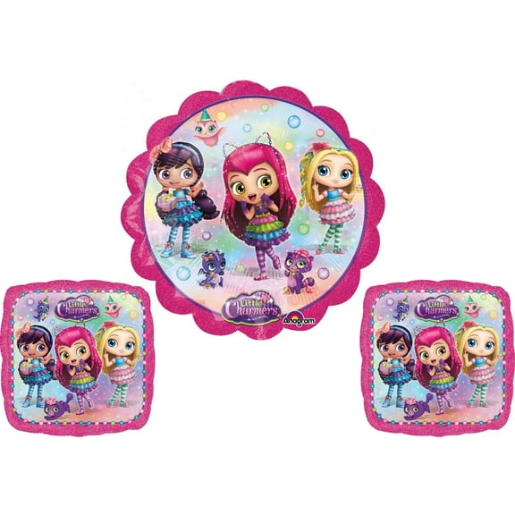 Little Charmers 3 Piece Foil Balloon Set