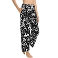 thumbnail image 3 of Cauagu Hand Drawn Snake Pajama Pants for Women Loose Fit Wide Leg Trouser Pants Casual Elastic Waist Drawstring Lounge Pants, 3 of 6