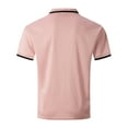 thumbnail image 4 of Huresd Men's Golf Polo Shirts Short Sleeve Collar Shirt Pink 3XL, 4 of 8
