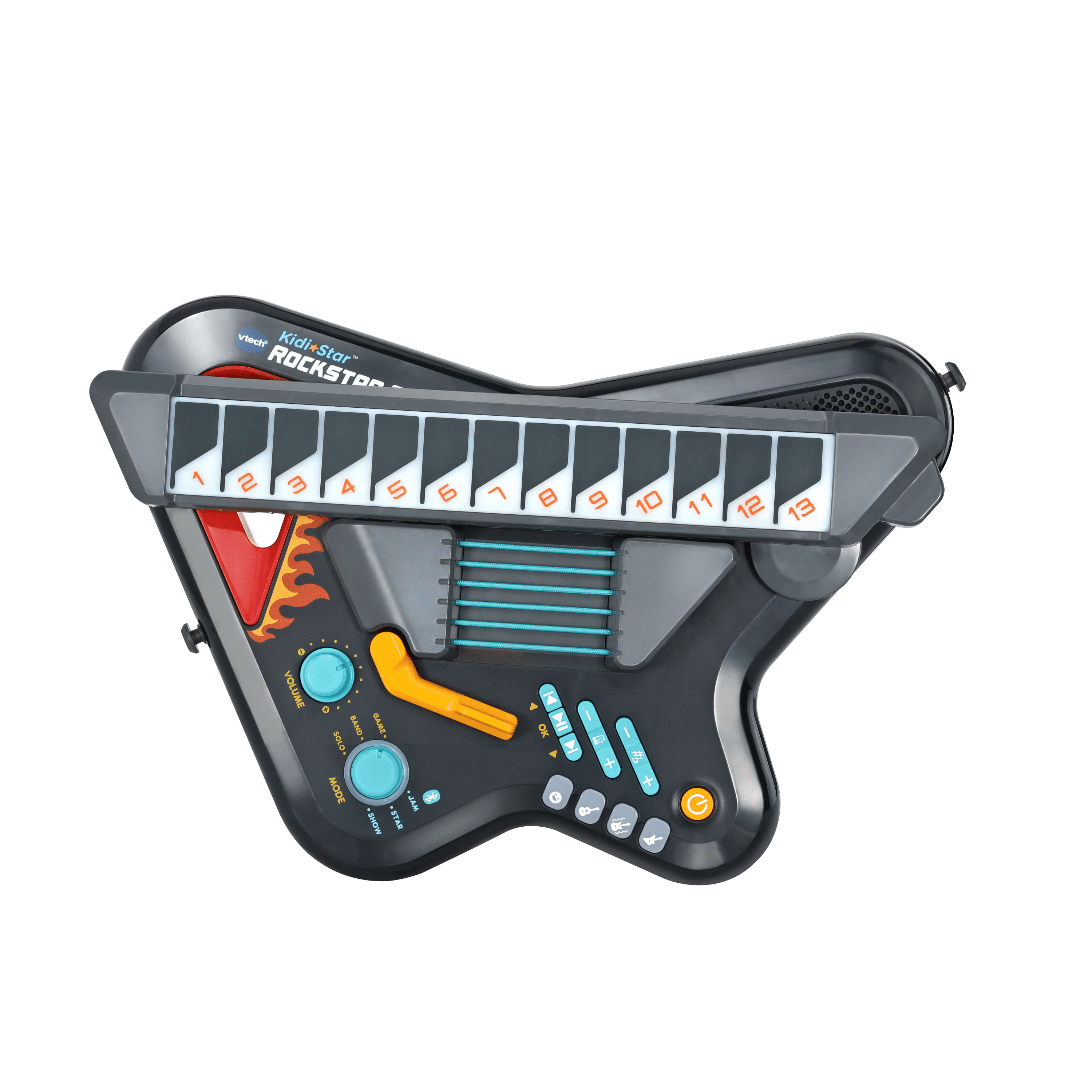 VTech Kidi Star Rockstar Guitar to Make Music, Build a Band, Play Games & More for kids - English Version, 5+ Years