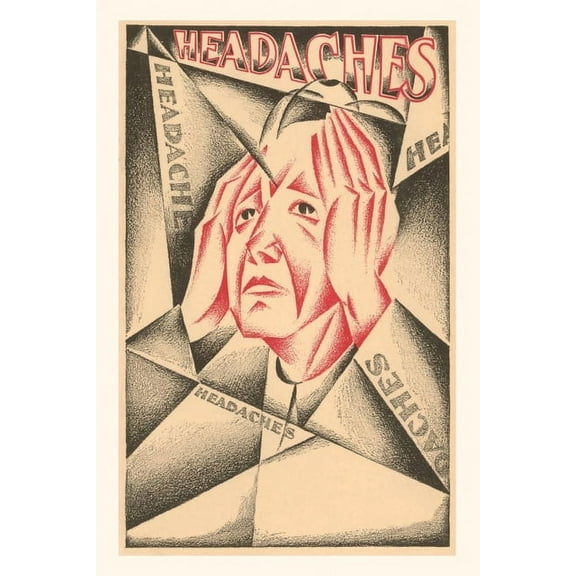 Pocket Sized - Found Image Press Journals: Vintage Journal Cubist Headaches (Paperback)