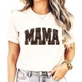 thumbnail image 4 of Mama and Mini Leopard Checkered Matching Shirts Mommy and Me Trendy Graphic Tee - SOLD SEPARATELY Natural Shirt Adult 2XL, 4 of 7