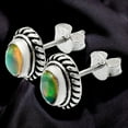 thumbnail image 4 of Ethiopian Opal 925 Sterling Silver Stud Earrings Jewelry E-1245 AGE1016_J, 4 of 6