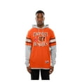 thumbnail image 4 of Men's New Era Orange Cincinnati Bengals Twofer Layered Long Sleeve Hoodie T-Shirt, 4 of 5