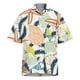thumbnail image 1 of Camisa De Botones Para Hombre Camisa de manga corta con estampado digital 3d de ocio de tendencia de moda de playa de turismo de vacaciones de verano para hombres (Beige, XL), 1 of 3