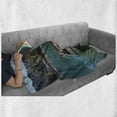thumbnail image 6 of Croatia Soft Flannel Fleece Blanket, Tranquil Scenery of Old Stone Houses with Wooden Boat on Pure Calm Water Little Bay, Cozy Plush for Indoor and Outdoor Use, 50" x 70", Multicolor, by Ambesonne, 6 of 6