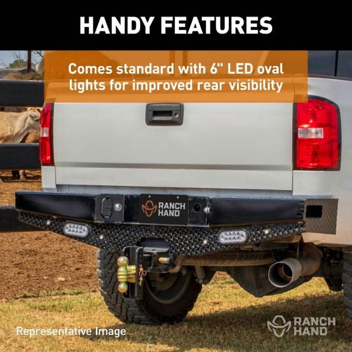 Ranch Hand SBD031BLL Sport Series Back Bumper Fits Ram 1500 Ram 2500 Ram 3500 Fits select: 2003,2005-2008 DODGE RAM 1500