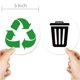thumbnail image 2 of GOOHOCHY 12pcs autoadhesivo reciclaje pegatina basura adhesiva adhesiva reciclaje pegatina para cocina, 2 of 8