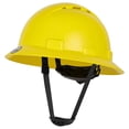 thumbnail image 1 of Casco de seguridad Zeluga 15-453 de HDPE, ala completa, ventilado, amarillo, 1 of 8