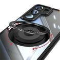 thumbnail image 6 of Designed for Samsung Galaxy S23 Plus Crystal Clear Back Case, Luxury Case with Lens Protector Drop Protective Magnetic Rotating Ring Kickstand Shockproof Thin Fit Phone Case Cover, Black, 6 of 7