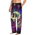 thumbnail image 2 of Bingfone Mushrooms And Skull Mens All Over Print Sleep Pajama Pants-Small, 2 of 9