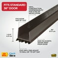 thumbnail image 3 of M-D Building Products 43337 36 in. Brown Vinyl CINCH® U-Shape Slide-On Under Door Seal, 3 of 9