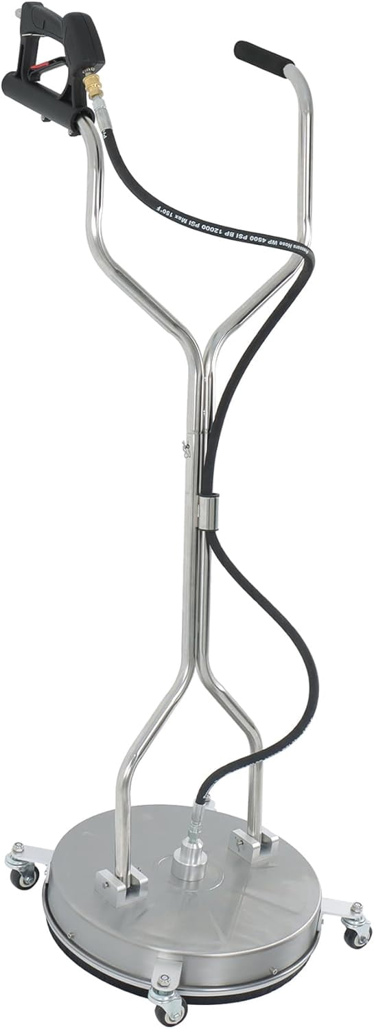 kimllier 6000PSI Pressure Washer 18 Inch with Handles and Wheels 3/8 Inch Quick Plug Fit for Concrete, Patio, Driveway, Sidewalk