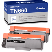 TN660 Toner Cartridge Replacement for Brother TN-660  TN-630 for Brother HL-L2380DW MFC-L2700DW HL-L2360DW HL-L2340DW MFC-L2740DW DCP-L2540DW Printer ( Black, 2 Pack)