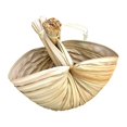 thumbnail image 1 of Cesta tejida,Cesta Tejida a Mano Frutero Estilo Vintage,Cesta de tazón portátil Manualidades con asa,Cesta de almacenamiento de postre Picnic colgante hecho a mano,Bol de adorno Zulema Cesta tejida, 1 of 8