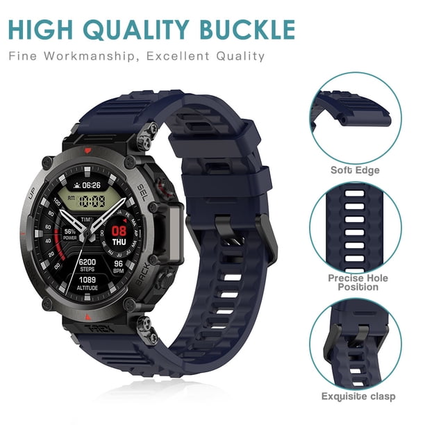 Correa de reloj de silicona correa de reloj ajustable adecuada para Amazfit T-Rex Ultra