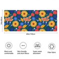 thumbnail image 3 of Pioneer Flower Floral Print Pattern Bathroom Rugs Mat, Non Slip Microfiber Bathroom Rug with Rubber Backing, Soft Mats for Bathroom Floor Tub Shower, 24"x60", 3 of 5