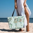 thumbnail image 6 of Pofeuu World Travel Map Print Beach Bag,Waterproof Sandproof Beach Tote Bag, Large Capacity Foldable Beach Bags for Women, 6 of 7